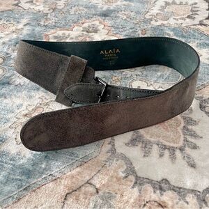 Alaia Suede Corset Belt
